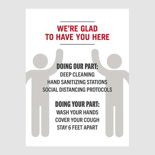 Poster - We're Glad You're Here