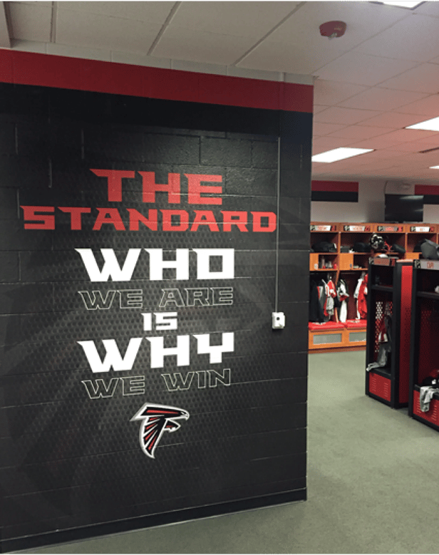 Atlanta Falcons Facillity Branding