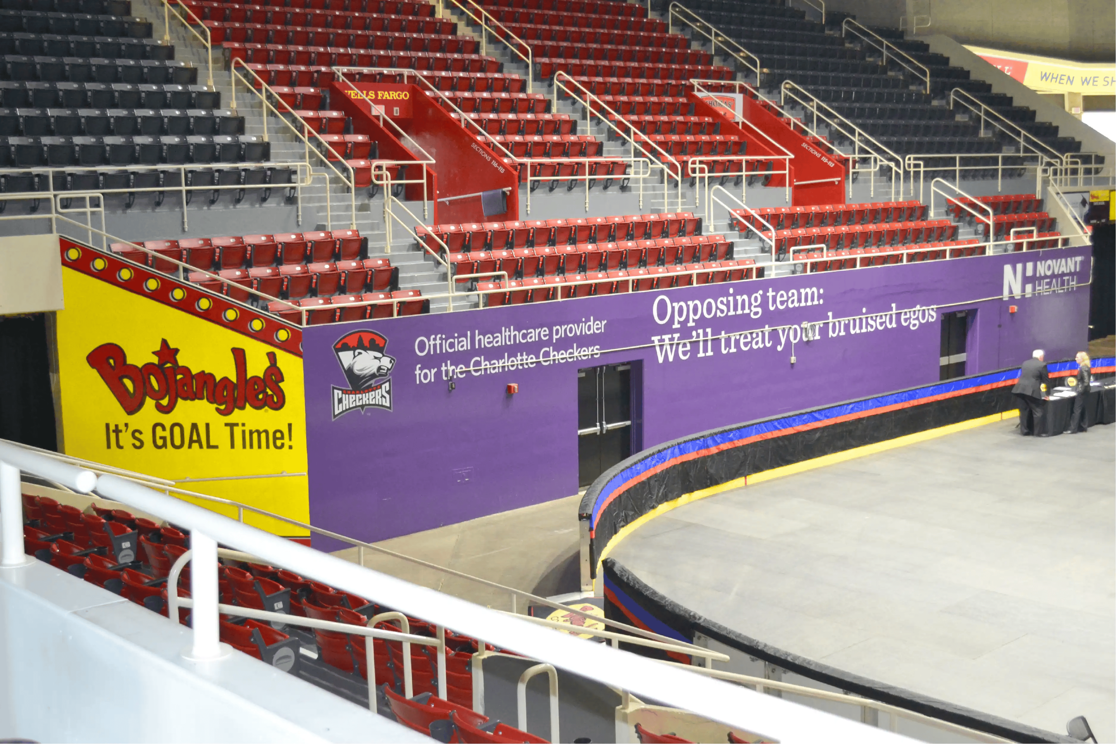 Bojangles Coliseum Stadium Signage