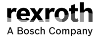 rexroth A Bosch Company black and white logo