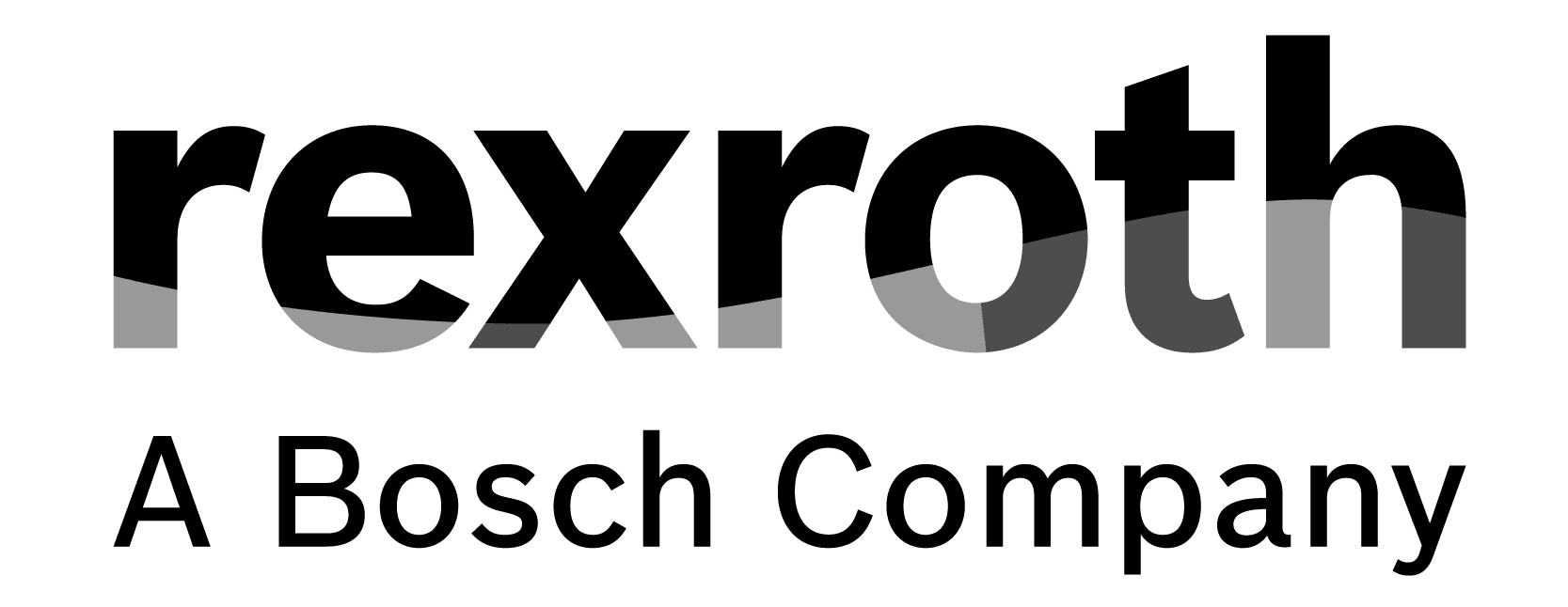 rexroth A Bosch Company black and white logo