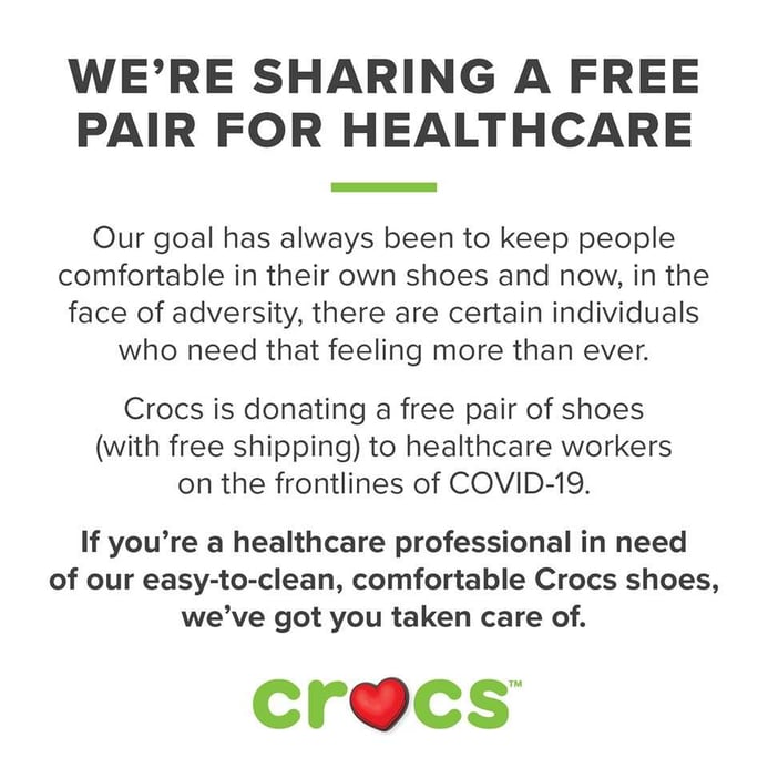 Crocs Donation FB