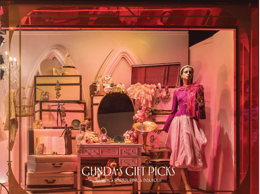 Glindas Gift Picks Holiday Window Display