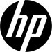 HP black and white logo