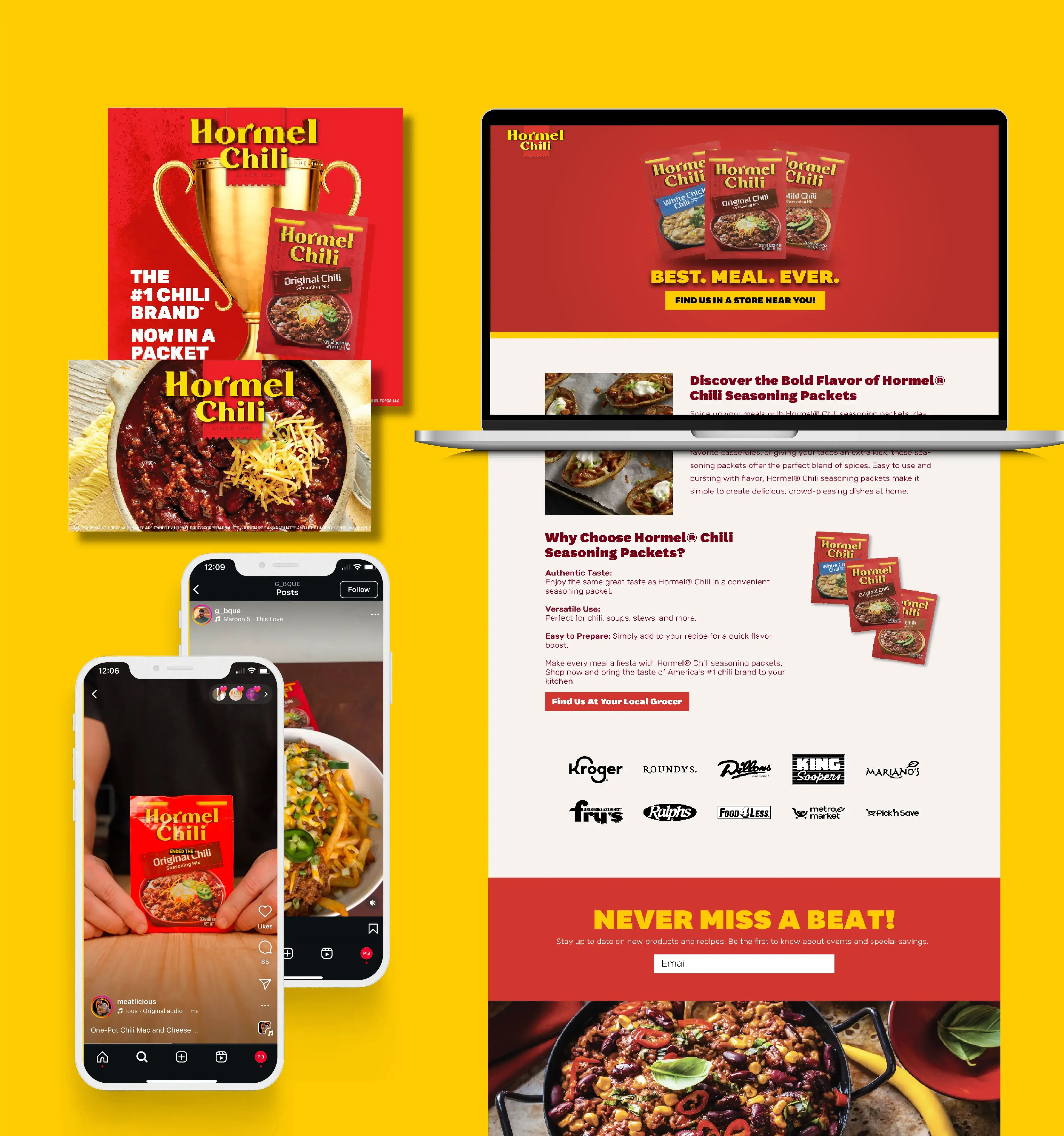 Hormel Product Launch Campaign Touchpoints