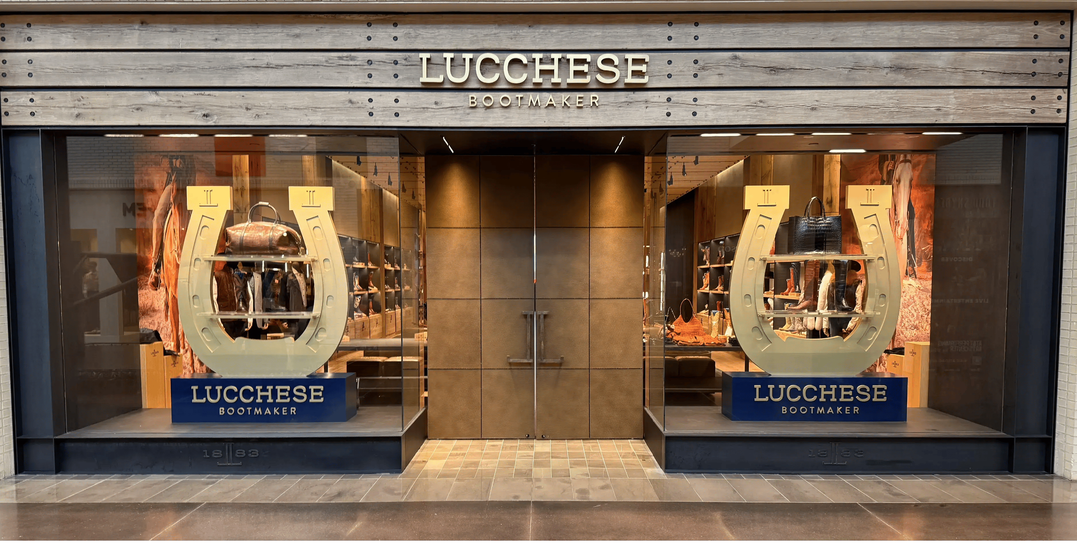 Lucchese Horseshoe Windown Display