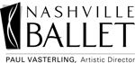 NASHVILLE BALLET PAUL VASTERLING, Artistic Director black and white logo