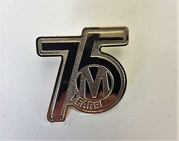 Phase 3 custom made die-struck gold lapel pin promotional item