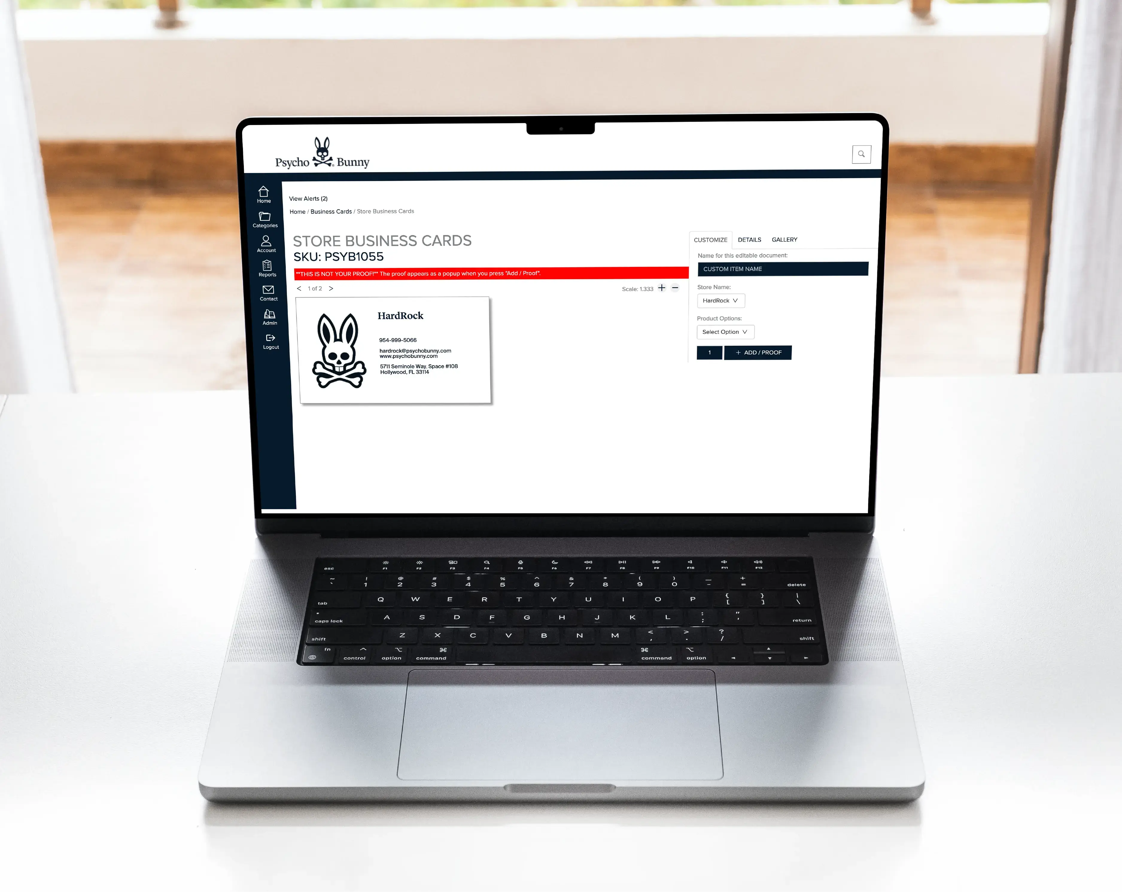 Pyscho Bunny Print to Web Platform