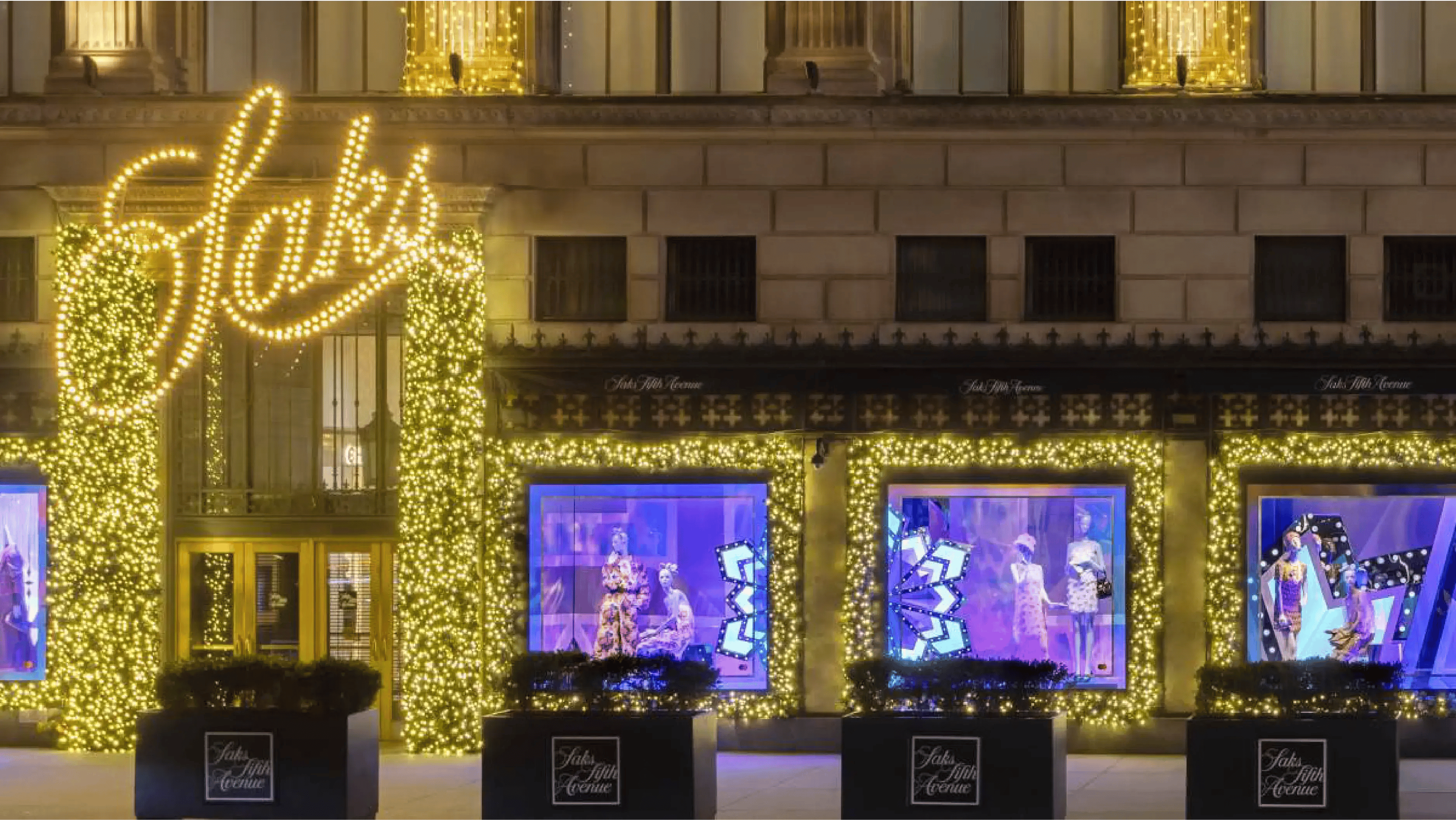 Saks Fifth Holiday Window Display
