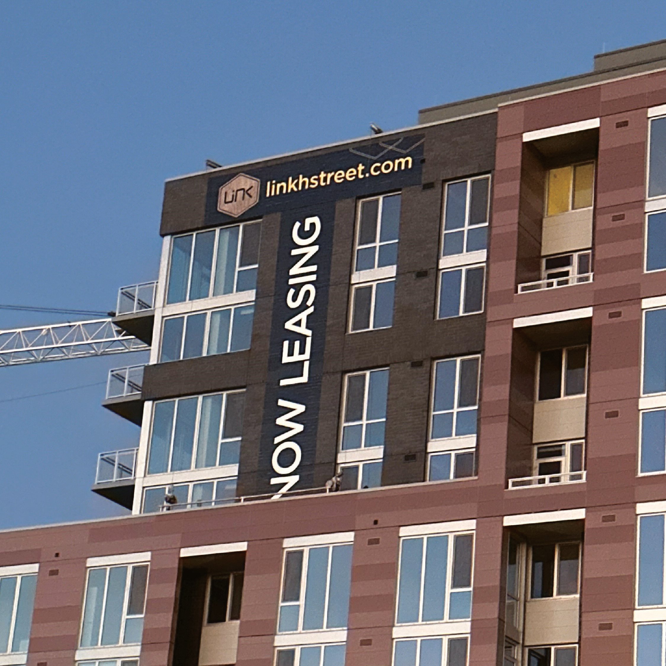Grubb Properties Now Leasing Signage Print and Install