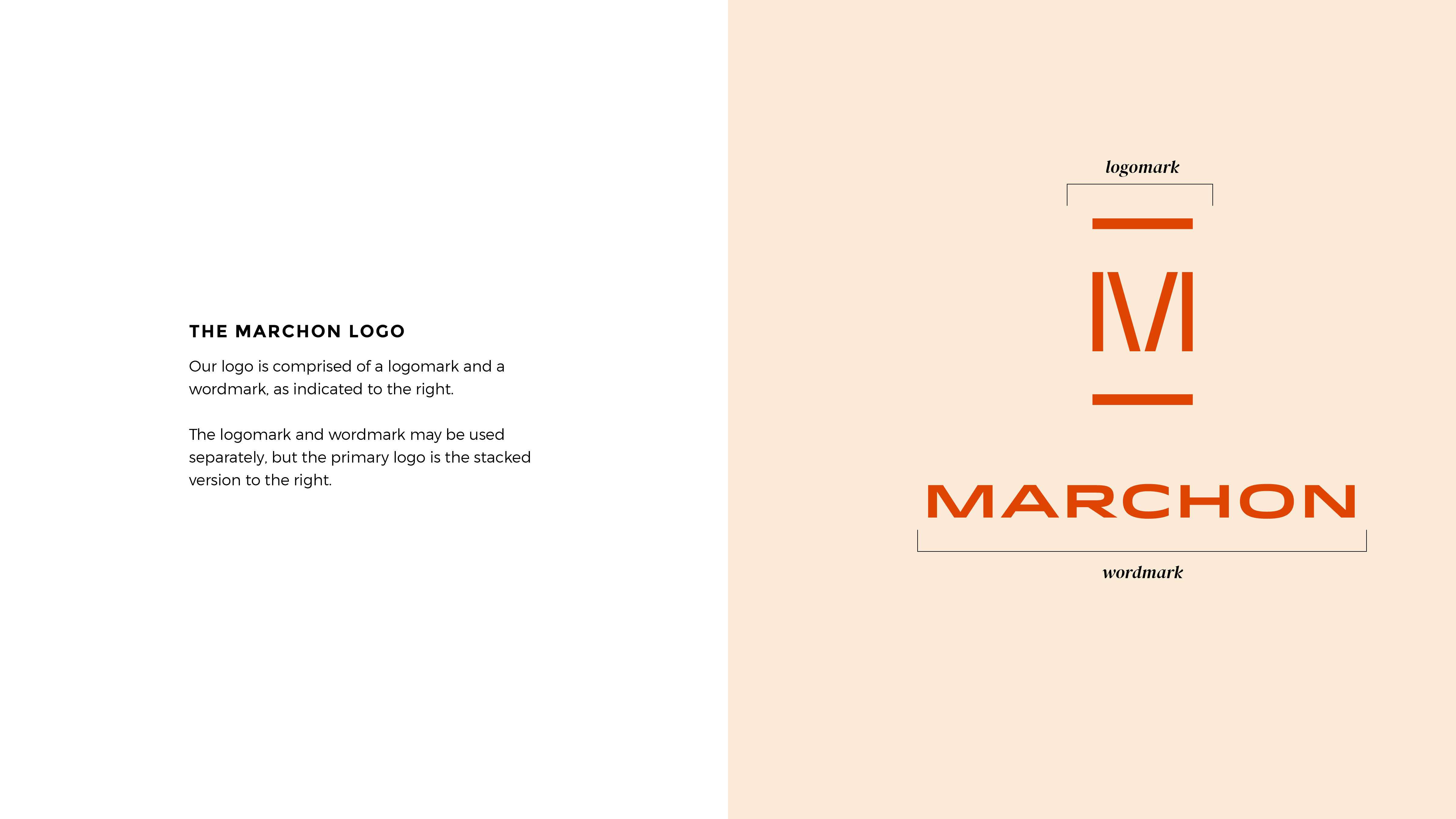 Marchon Style Guide logo page