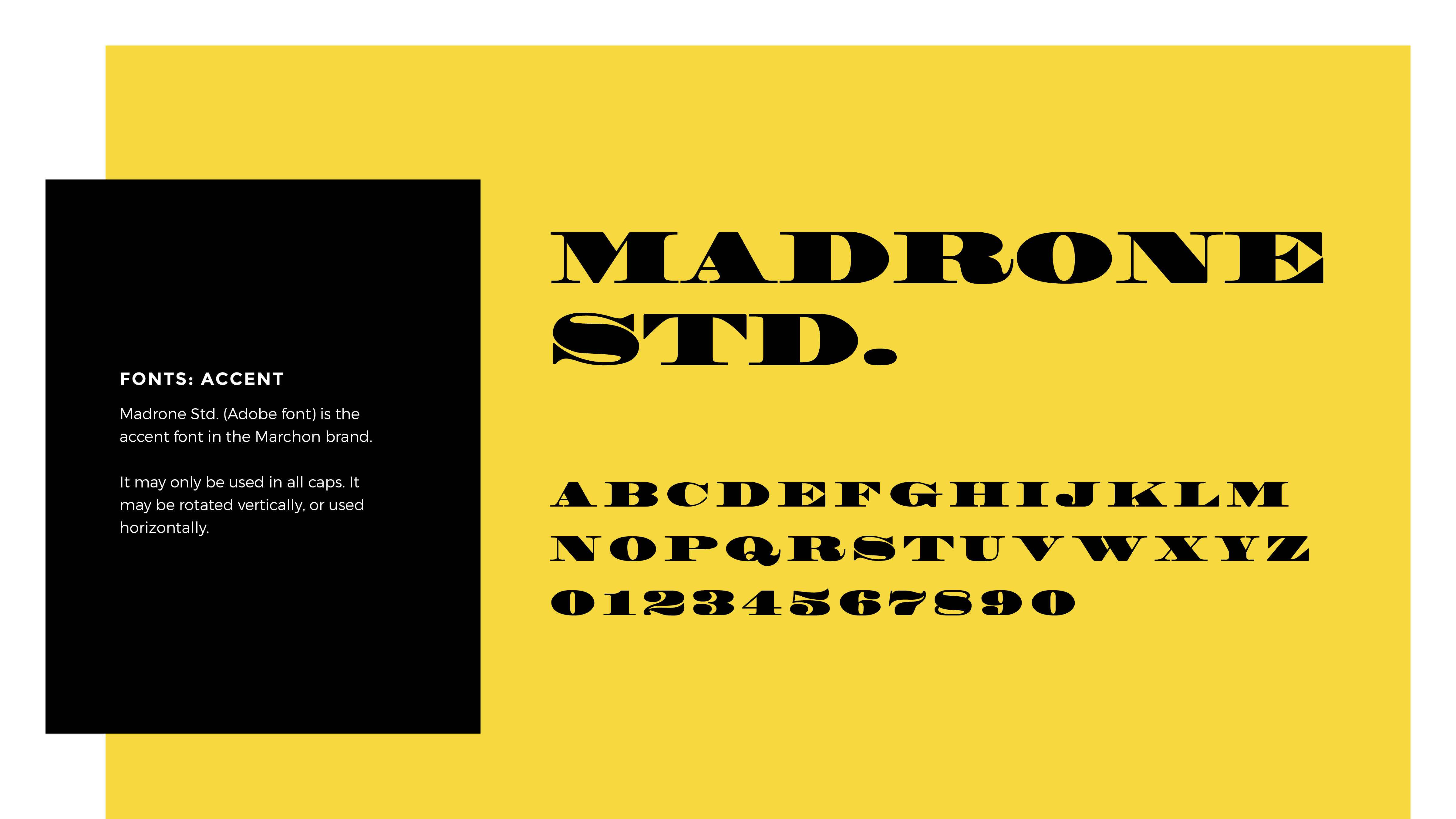 Marchon Style Guide bold font
