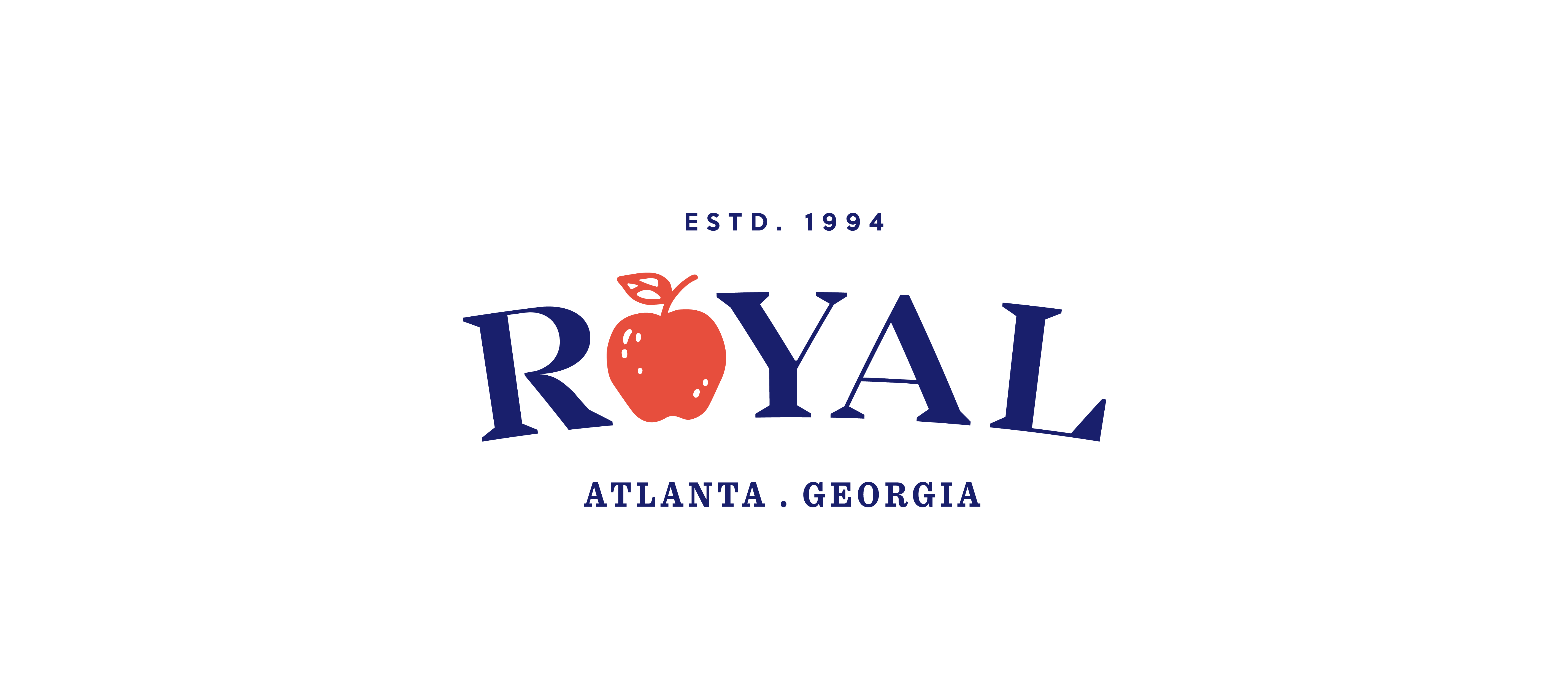 ESTD. 1994 ROYAL food Atlanta, Georgia logo