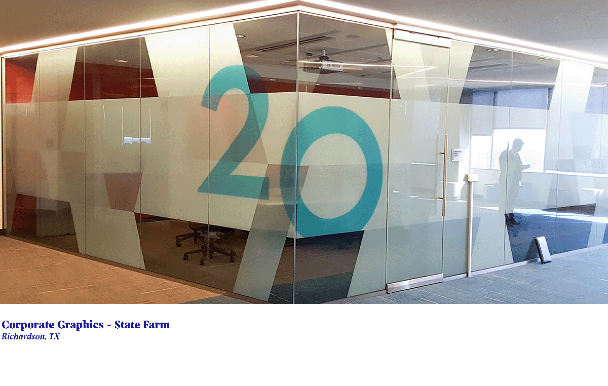 window graphics for conference room reading number twenty