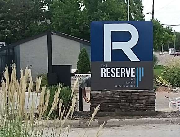 multi-family monument sign - Reserve